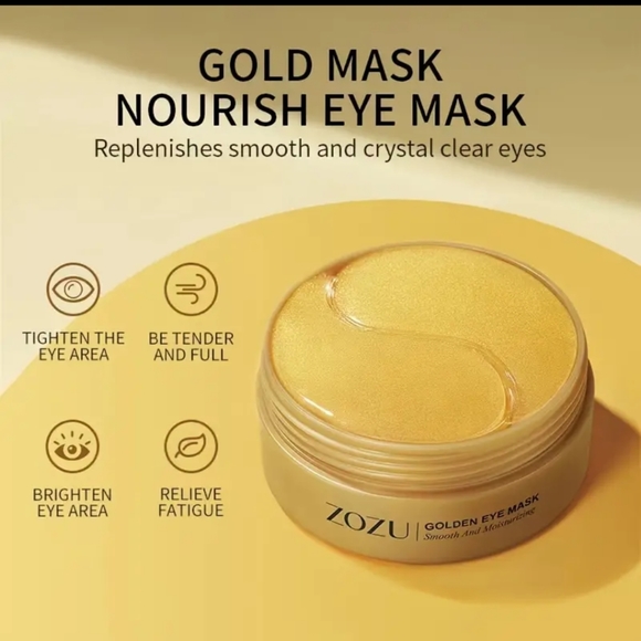 NEW ZOZU GOLD PUFFY EYE MASK - Picture 2 of 7